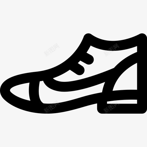 男鞋时尚线性鞋图标svg_新图网 https://ixintu.com 时尚 男鞋 线性鞋