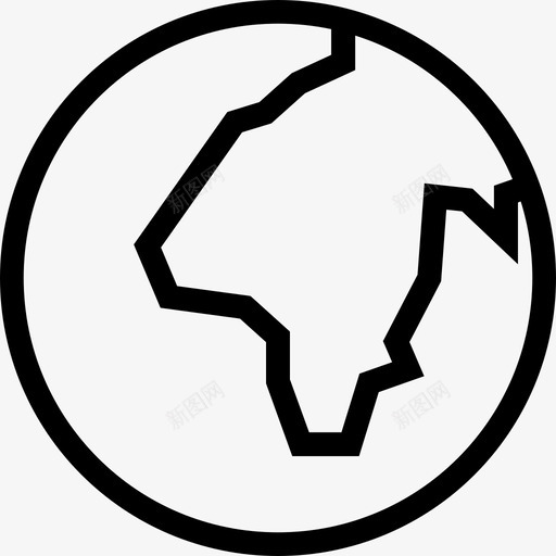 地球全球物流轻圆形图标svg_新图网 https://ixintu.com 全球物流 地球 轻圆形
