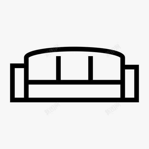 沙发休息室座椅图标svg_新图网 https://ixintu.com 休息室 家用设备 座椅 沙发