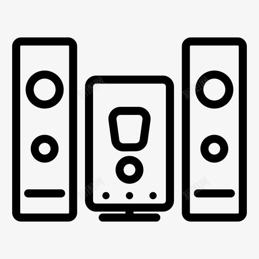 立体声系统电器电子图标svg_新图网 https://ixintu.com 家用 家用电子设备 电器 电子 立体声系统 音乐 音响