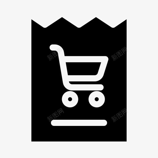 代金券购物车商店图标svg_新图网 https://ixintu.com 代金券 商店 购物车
