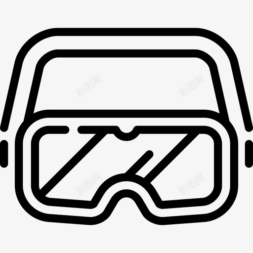 防护眼镜实验室设备线性图标svg_新图网 https://ixintu.com 实验室设备 线性 防护眼镜