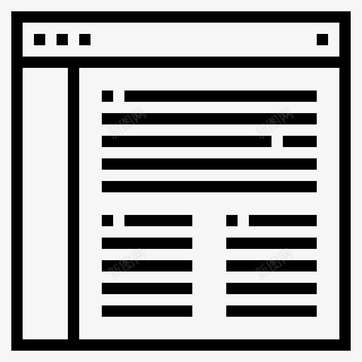 网站和用户界面互联网布局图标svg_新图网 https://ixintu.com 互联网 布局 用户界面 网站和用户界面