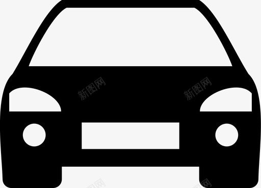 汽车驱动器头灯图标svg_新图网 https://ixintu.com 头灯 汽车 车辆 驱动器