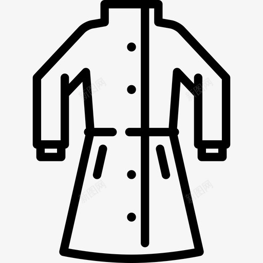 外套冬季必备品直纹图标svg_新图网 https://ixintu.com 冬季必备品 外套 直纹