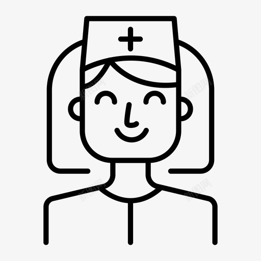 护士护理诊所图标svg_新图网 https://ixintu.com 医疗 医院 卫生 护士 护理 诊所