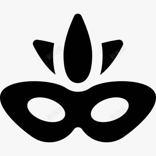面具时尚狂欢节填充物图标svg_新图网 https://ixintu.com 时尚 狂欢节填充物 面具