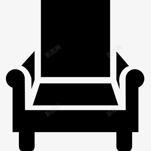 沙发家具家图标svg_新图网 https://ixintu.com 客厅 家 家具 家庭室内沙发实心 沙发
