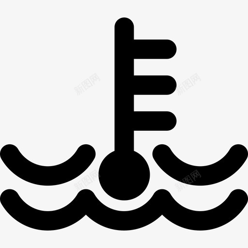 发动机冷却液汽车仪表板信号线性图标svg_新图网 https://ixintu.com 发动机冷却液 汽车仪表板信号 线性