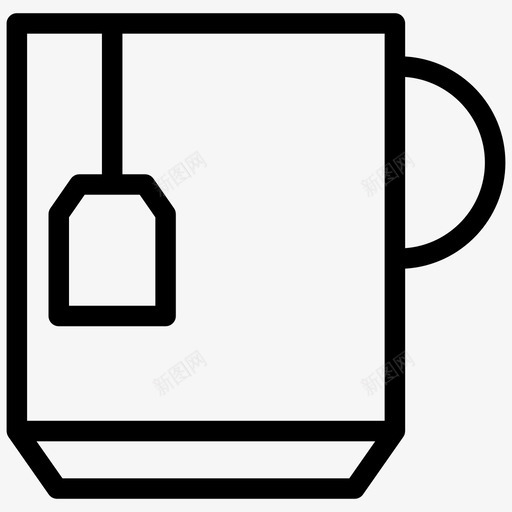茶杯子办公室图标svg_新图网 https://ixintu.com 办公室 杯子 茶