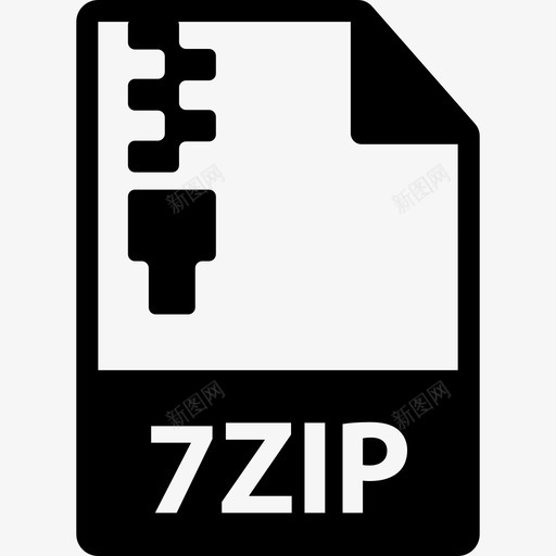 Zip文件界面文件格式图标svg_新图网 https://ixintu.com Zip文件 文件格式图标 界面