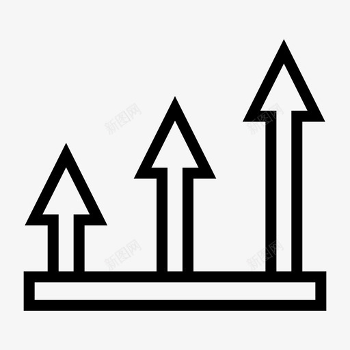 增加升级强化图标svg_新图网 https://ixintu.com 升级 增加 强化 收益 银行业务