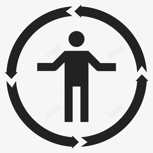 人员流动周期男性图标svg_新图网 https://ixintu.com 人员 人员流动 周期 男性