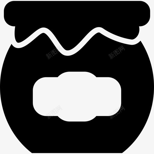 蜂蜜罐食物秋天的季节图标svg_新图网 https://ixintu.com 秋天的季节 蜂蜜罐 食物