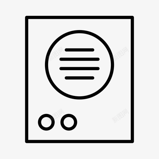 加热器电器电子产品图标svg_新图网 https://ixintu.com 冬季 加热器 家用 电器 电子产品