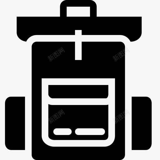 探险包背包户外图标svg_新图网 https://ixintu.com 户外 探险包 旅行 旅行包 背包