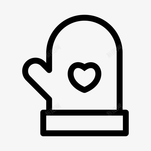 连指手套婴儿护理图标svg_新图网 https://ixintu.com 婴儿护理 连指手套