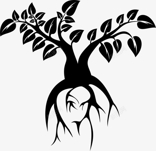 植物灌木绿色图标svg_新图网 https://ixintu.com 植物 灌木 生长 绿色