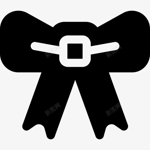 蝴蝶结科技圣诞装图标svg_新图网 https://ixintu.com 圣诞装 科技 蝴蝶结