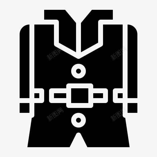 夹克衣服外套图标svg_新图网 https://ixintu.com 侦探固体 外套 夹克 衣服