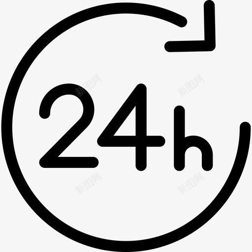 24小时箭头物流配送说明图标svg_新图网 https://ixintu.com 24小时 物流配送说明 箭头