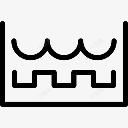 漂洗标志线性洗衣符号图标svg_新图网 https://ixintu.com 标志 漂洗 线性洗衣符号