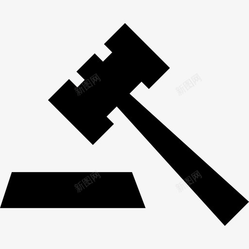 拍卖商业金融填充图标svg_新图网 https://ixintu.com 商业 拍卖 金融填充