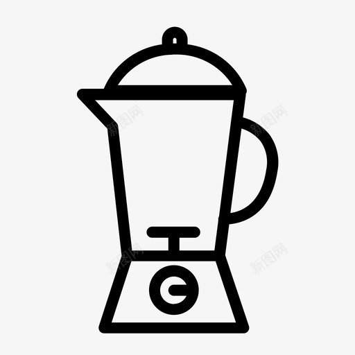 搅拌机烹饪吃图标svg_新图网 https://ixintu.com 吃 搅拌 搅拌机 混合 烹饪 食物