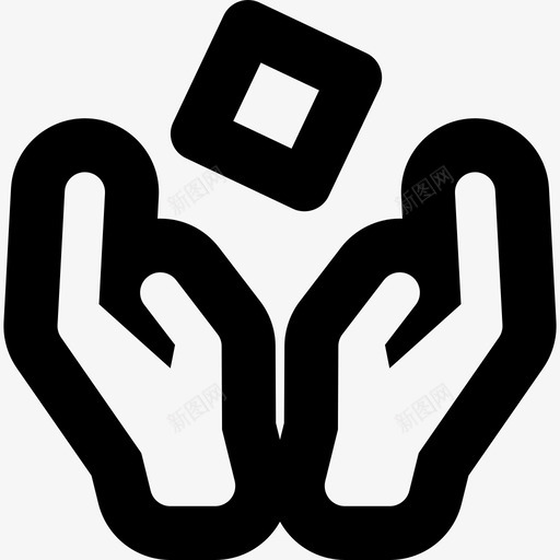 小心轻放手势运输和轻巧的线性图标svg_新图网 https://ixintu.com 小心轻放 手势 运输和轻巧的线性