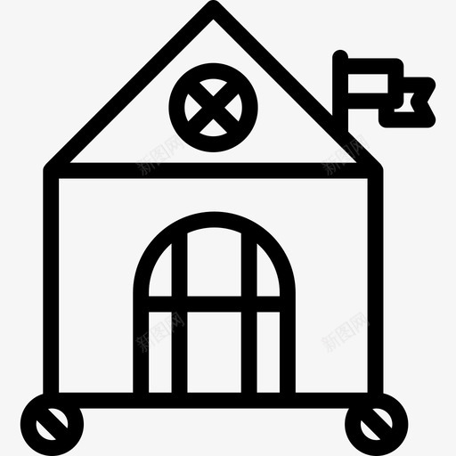 城堡建筑物灯光摄像机动作图标svg_新图网 https://ixintu.com 城堡 建筑物 灯光摄像机动作