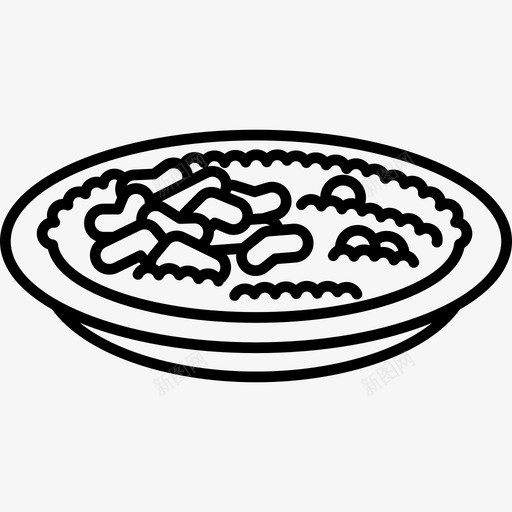 糖醋肉食品中餐图标svg_新图网 https://ixintu.com 中餐 糖醋肉 食品