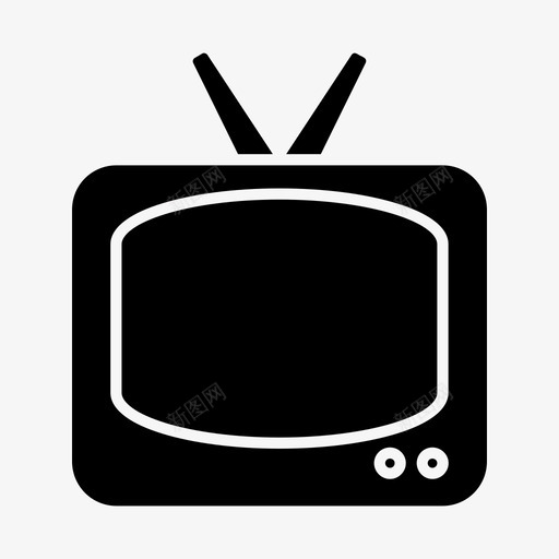 电视娱乐新闻图标svg_新图网 https://ixintu.com 娱乐 新闻 电视 视频