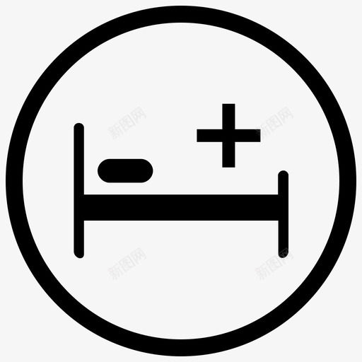 病床诊所病房图标svg_新图网 https://ixintu.com 医务室 病床 病房 诊所