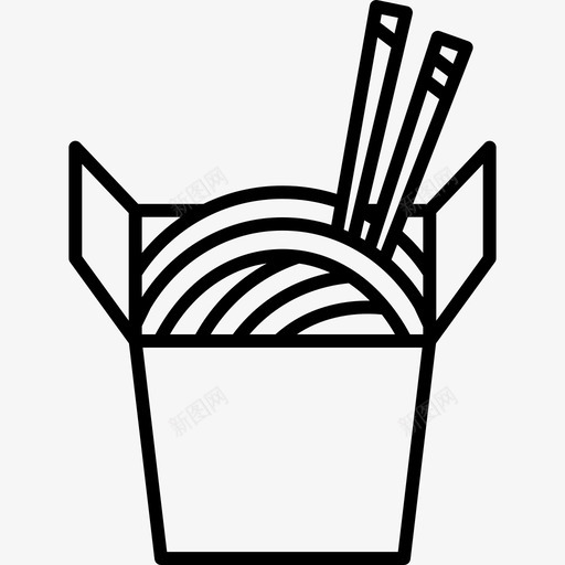 乌冬食物日本菜图标svg_新图网 https://ixintu.com 乌冬 日本菜 食物