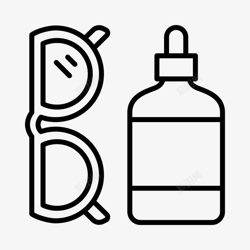 眼镜清洁剂眼睛眼科医生图标svg_新图网 https://ixintu.com 保健 眼睛 眼科医生 眼镜清洁剂 验光师