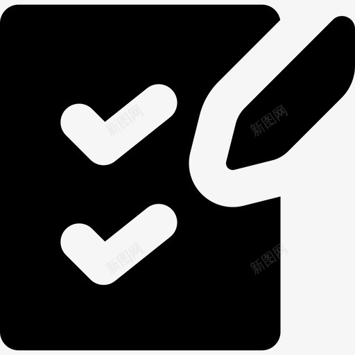 检查清单形状运输和方便填充图标svg_新图网 https://ixintu.com 形状 检查清单 运输和方便填充