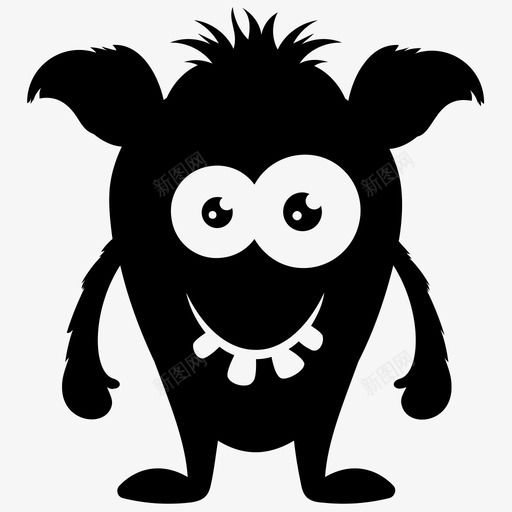 丑陋恐怖恶魔生物万圣节角色图标svg_新图网 https://ixintu.com 万圣节角色 丑陋恐怖 怪物卡通 怪物服装 怪物角色字形图标 恶魔生物