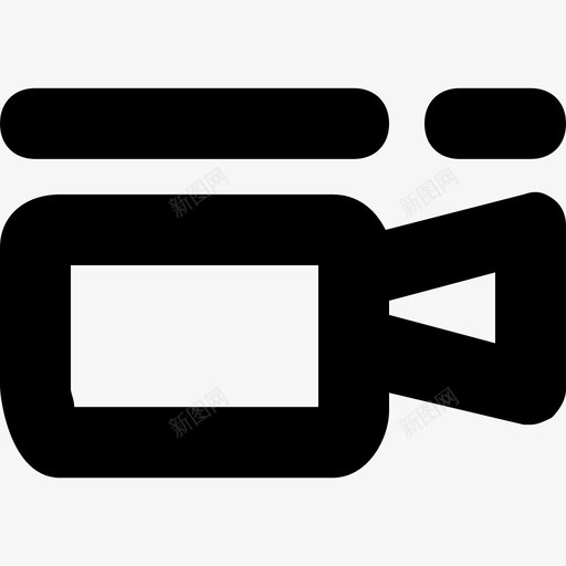 摄像机图标响应纯色svg_新图网 https://ixintu.com 图标响应 摄像机 纯色