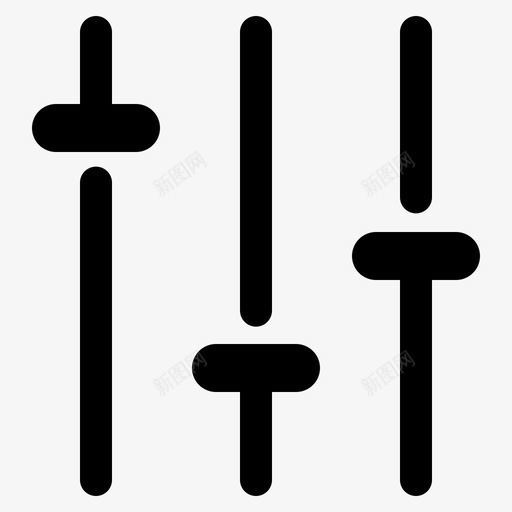 均衡器控制滤波器图标svg_新图网 https://ixintu.com 均衡器 控制 滤波器 设置 选项 音乐播放器