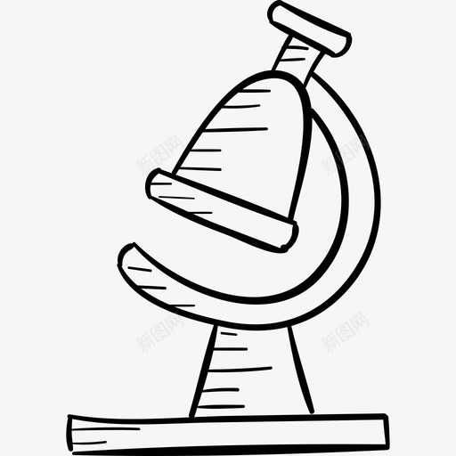 显微镜学校手工制作黑色图标svg_新图网 https://ixintu.com 学校手工制作 显微镜 黑色