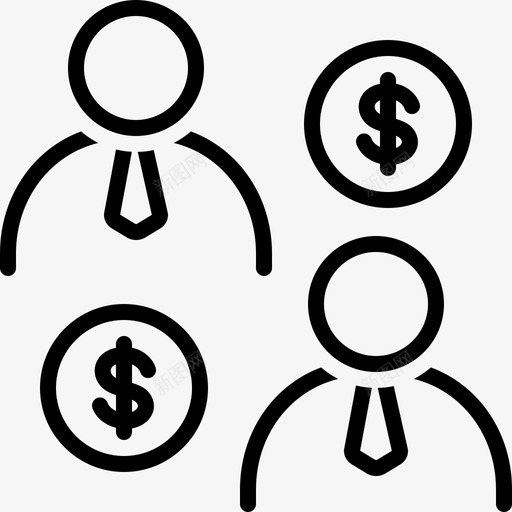 商业伙伴关系协作图标svg_新图网 https://ixintu.com 协作 商业伙伴关系