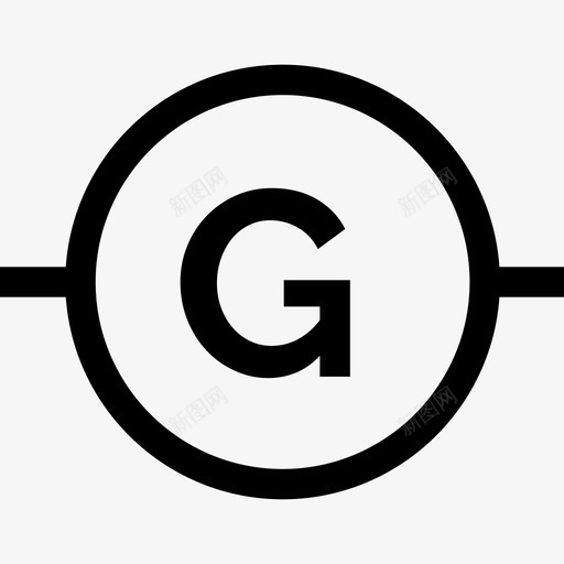 电流计技术电路图标svg_新图网 https://ixintu.com 技术 电流计 电路