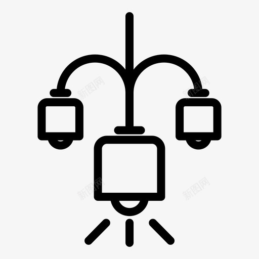 采购产品吊灯家具家图标svg_新图网 https://ixintu.com 家 家具 家居家具配件线 灯 采购产品吊灯