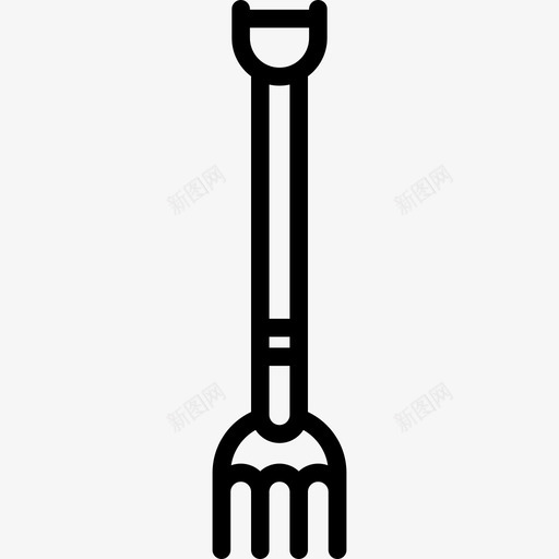 干草叉线性园艺工具线性图标svg_新图网 https://ixintu.com 干草叉 线性 线性园艺工具
