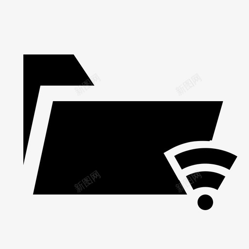 无线文件夹uiux图标svg_新图网 https://ixintu.com ui ux wifi 无线文件夹