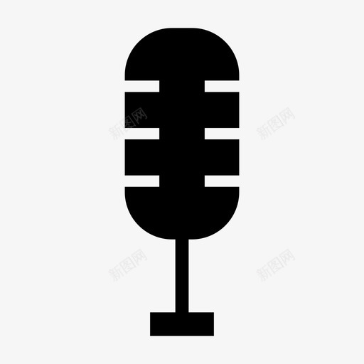 麦克风大声歌手图标svg_新图网 https://ixintu.com 唱歌 大声 开发用户界面图标 歌手 网页设计 麦克风