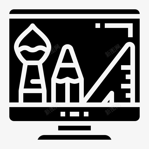 图形计算机图标svg_新图网 https://ixintu.com 图形 屏幕 美术立体 计算机 设计