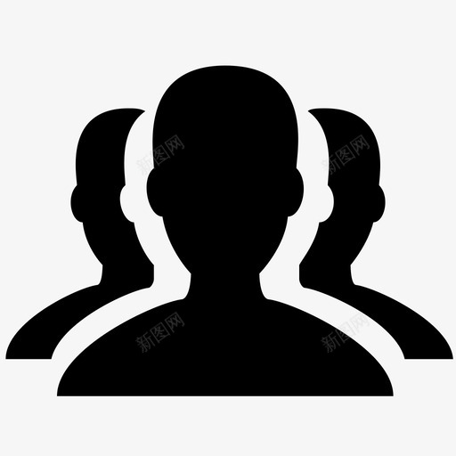 三人svg_新图网 https://ixintu.com 三人