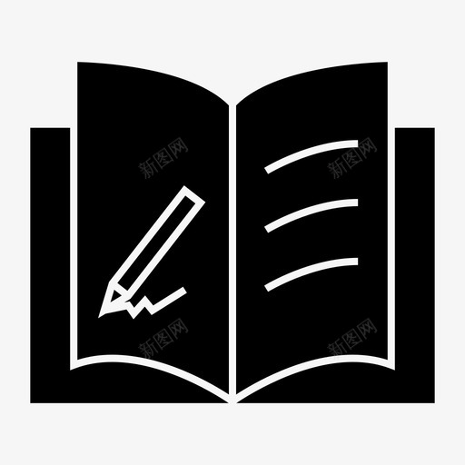 读书学习上学图标svg_新图网 https://ixintu.com 上学 学习 读书