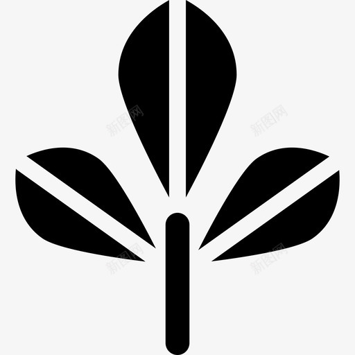 Bael树坚实的印度教元素填充图标svg_新图网 https://ixintu.com Bael树 坚实的印度教元素 填充